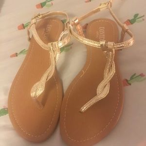 Gold sandals